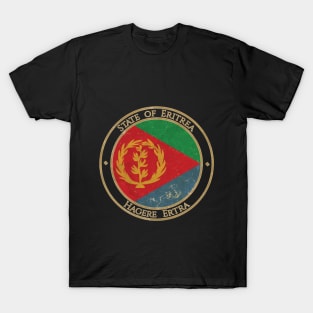 Vintage State of Eritrea Africa African Flag T-Shirt